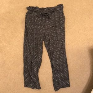 High-Waist Paper-Bag Pants